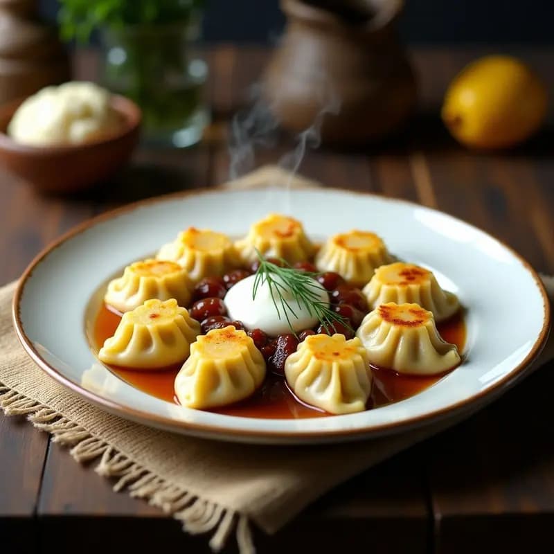 Vareniki Ucranianos Rellenos de Patata y Queso Bryndza: Receta Tradicional al Vapor