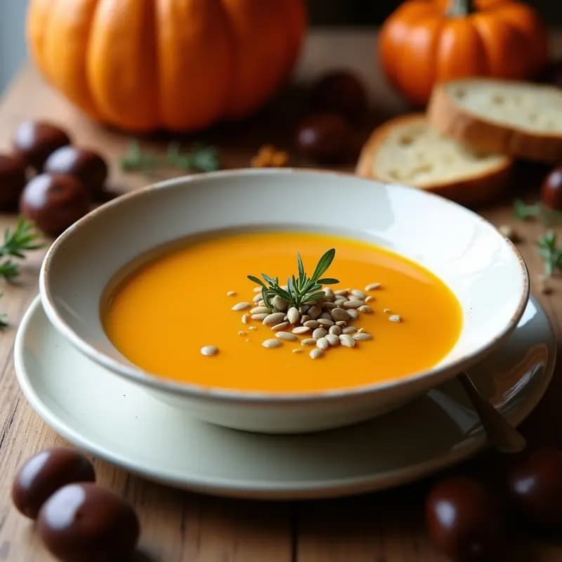 Velouté de Calabaza y Castañas en Thermomix: Receta Cremosa y Reconfortante en 25 Minutos