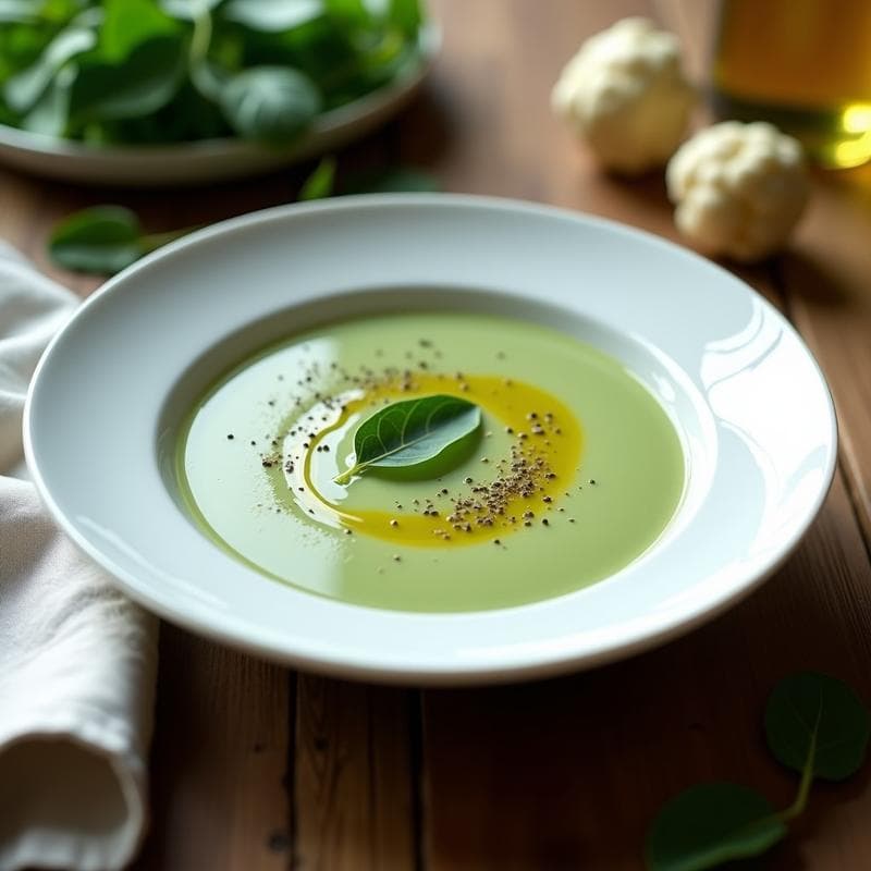 Velouté de Espinacas y Coliflor: Receta en Thermomix con Textura Ultracremosa y Sin Lácteos