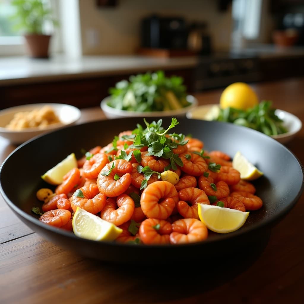 Wok de Espaguetis de Calabacín y Gamas de Langostino: Receta Keto en 15 Minutos con Salsa de Limón