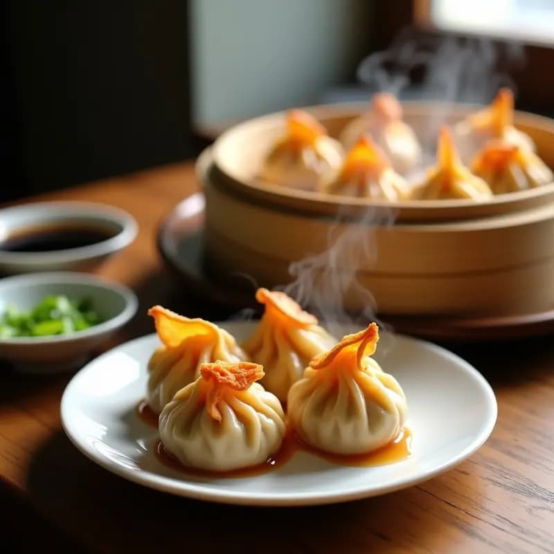 Xiaolongbao de Cerdo y Cangrejo: Receta China de Dim Sum Casera en Airfryer