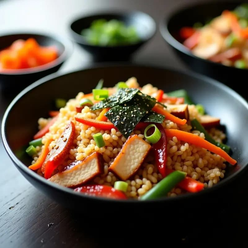 Yakimeshi de Arroz Frito con Cerdo y Verduras: Receta Japonesa Rápida y Sabrosa