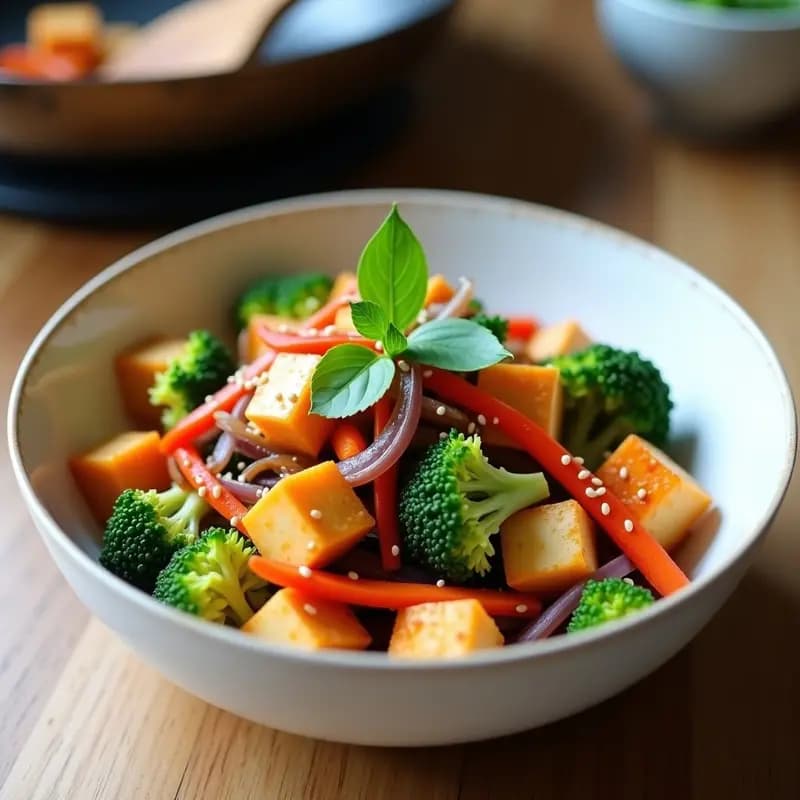 Yasai Itame Salteado Japonés de Verduras con Tofu: Receta Vegana y Rápida en Wok