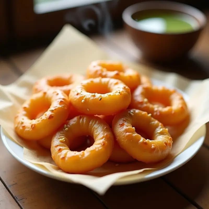 Youtiao Chino Crujiente: Palitos Fritos de Masa con Toque a Sésamo para Desayuno
