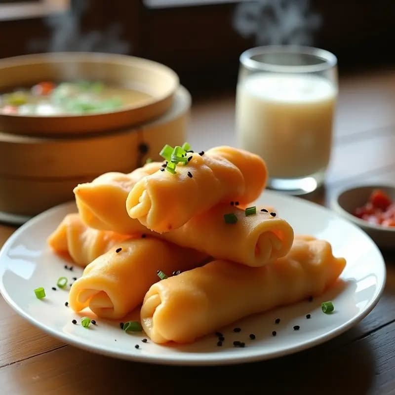 Youtiao Chino: Rosquillas Fritas Saladas para Mojar en Sopa o Leche de Soja