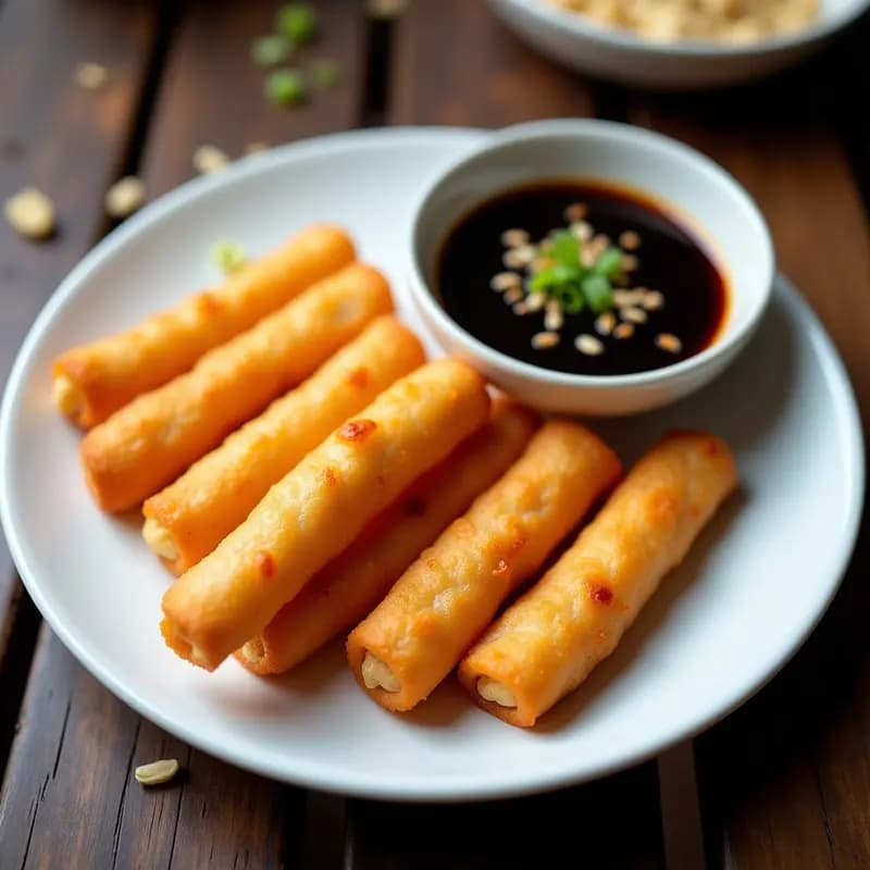 Youtiao Chino con Salsa de Soja y Jengibre: Aperitivo Crujiente para Desayunar