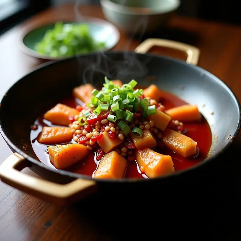 沉鱼 (Yúxiāng Yu) de Merluza con Salsa Picante de Sichuan: Receta China en Wok