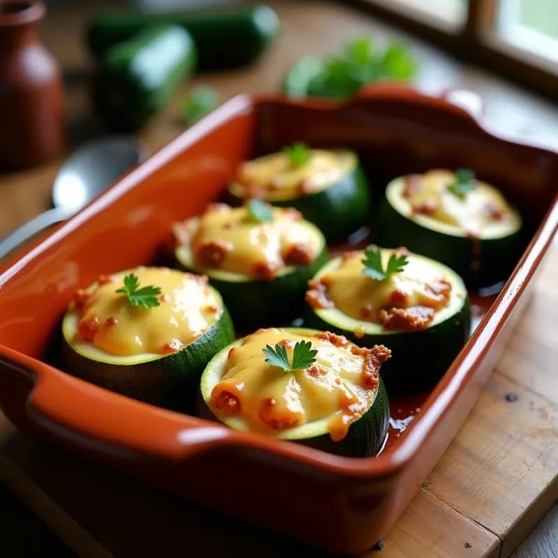 Zapallitos Rellenos de Carne Molida y Queso Provolone: Receta Argentina al Horno