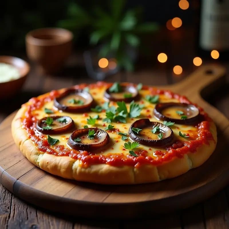 Zapiekanka Polaca: Pizza Abierta con Champiñones y Queso Derretido en 20 Minutos