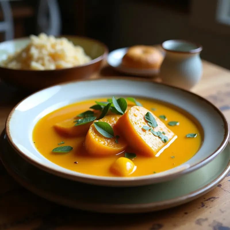 Zaranggollo de Calabaza y Merluza: Receta Peruana con Ají Amarillo y Leche de Coco