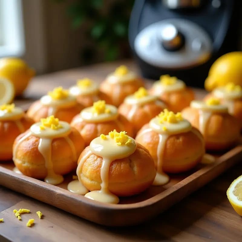 Zeppole de Ricotta y Limón: Postre Italiano Vegano en Thermomix