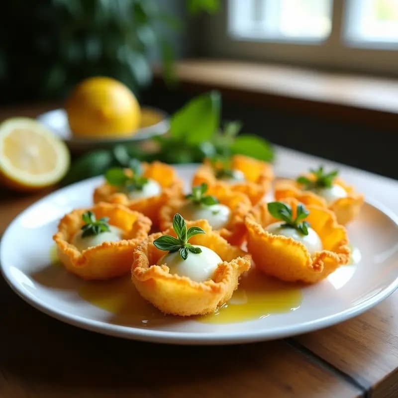 Zucchini Flowers Fritti: Flores de Calabacín Rellenas de Ricotta y Hierbas Italianas