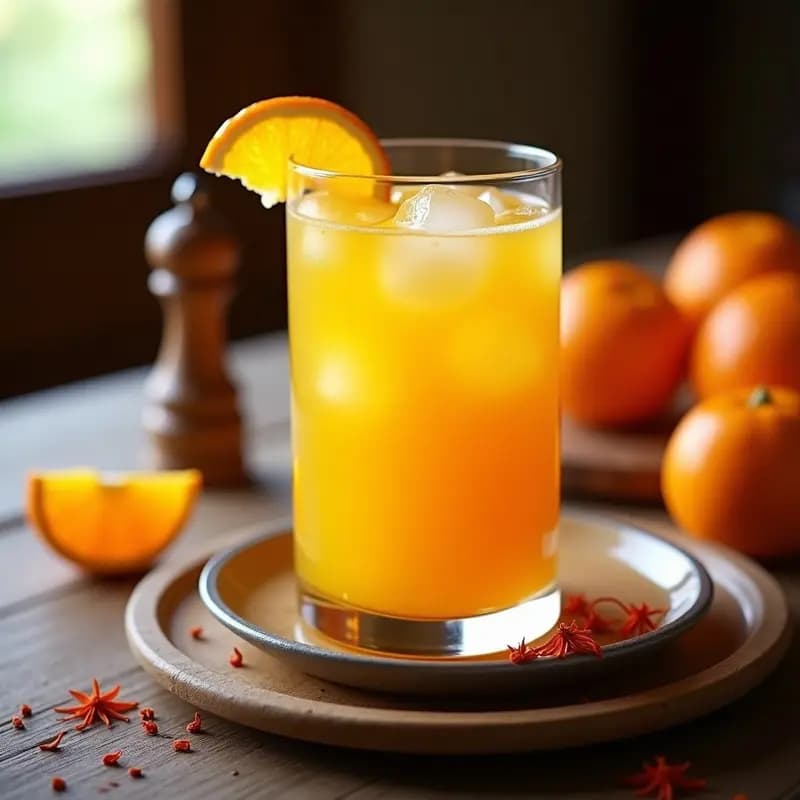 Zumo de Naranja Natural con Azafrán: Bebida Española Refrescante y Aromática
