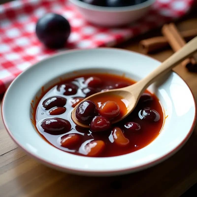 Zwetschgenröster Austriaco con Ciruelas y Canela: Compota Tradicional para Postres o Desayunos