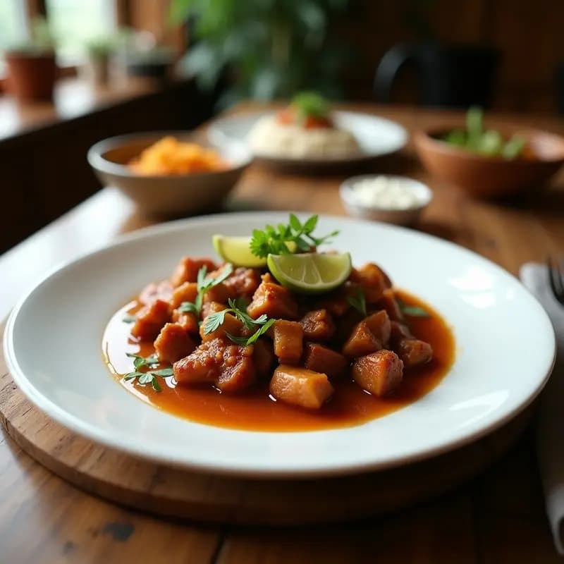 Adobo Filipino de Seitan con Salsa de Coco y Limón: Receta Vegana en Olla Exprés