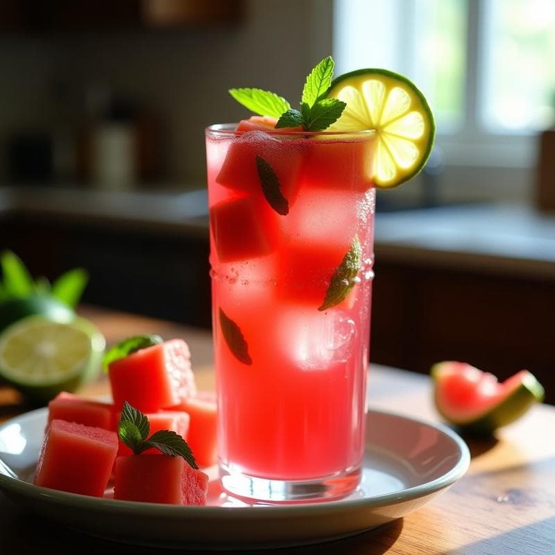 Agua de Jamaica con Sandía y Mentas: Bebida Mexicana Refrescante y Desintoxicante