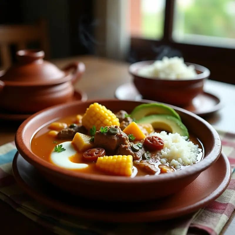 Ajiaco Colombiano de 3 Carnes: Receta Tradicional en Olla Lenta con Toque Gourmet