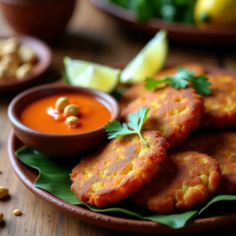 Akara de Frijoles Negros y Ñame con Salsa de Pimienta Habanero: Receta Nigeriana en Airfryer