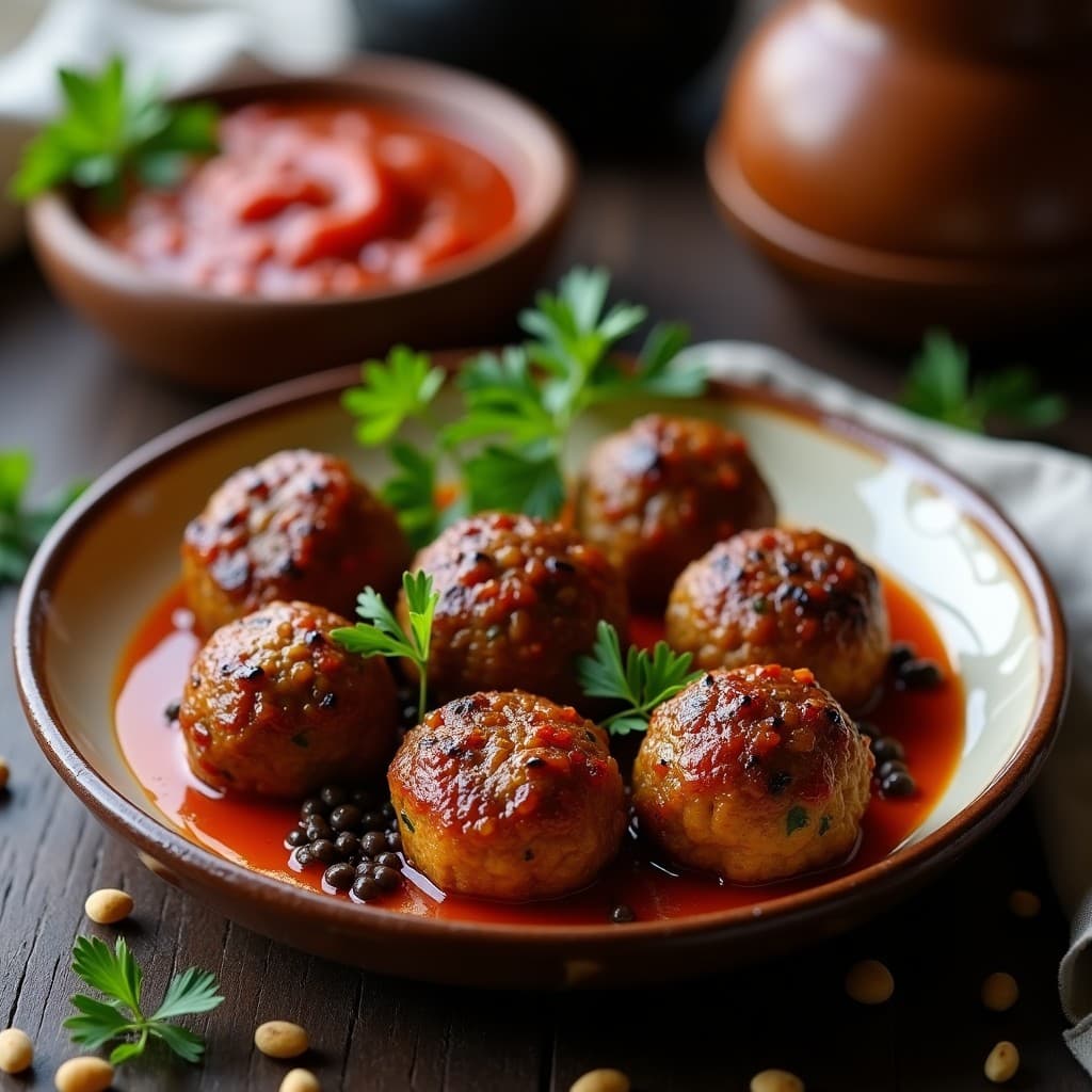 Albóndigas de Berenjena y Lentejas Pata Negra: Receta Española en Airfryer