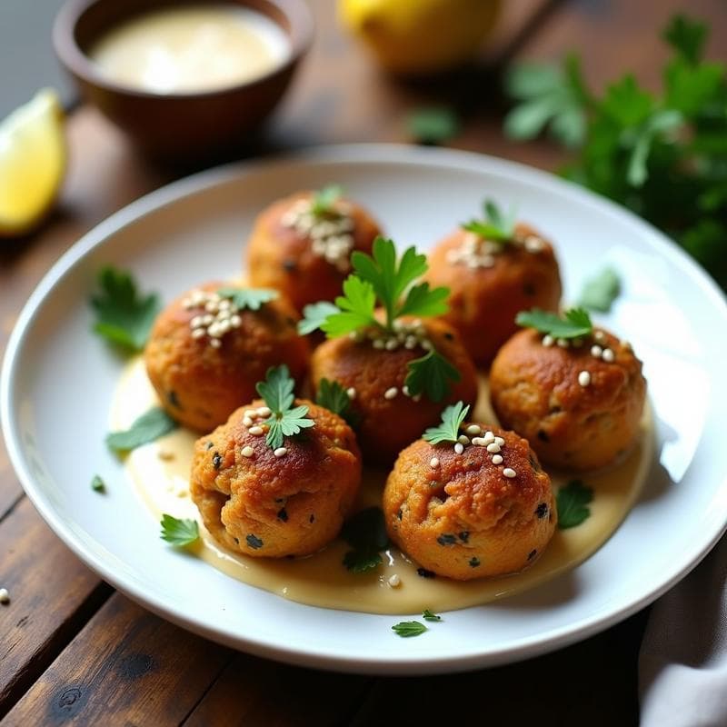 Albóndigas de Garbanzos y Algas: Receta Vegana en Airfryer con Toque Marino
