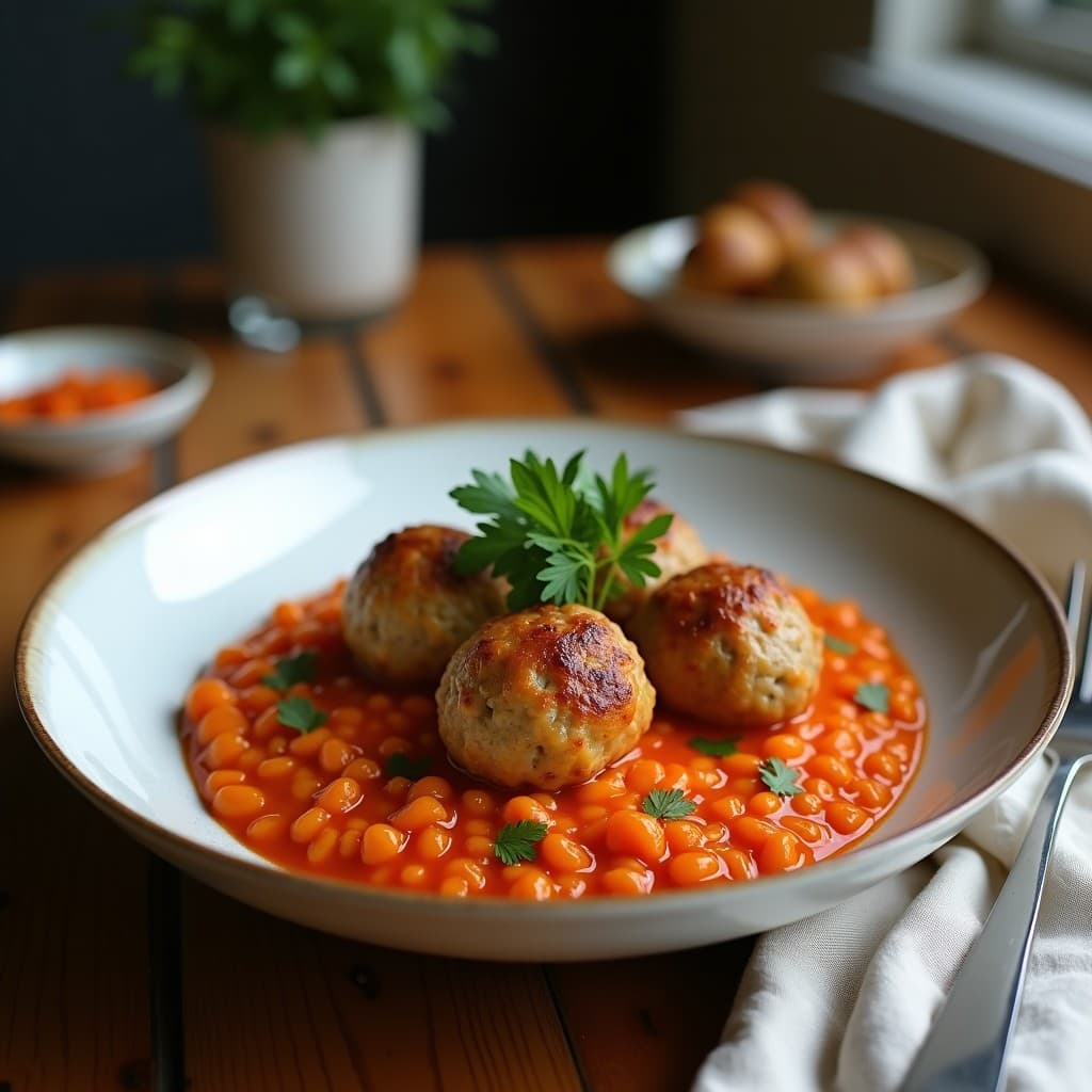 Albóndigas de Lentejas Rojas y Coco Rallado: Receta Indiana en Airfryer