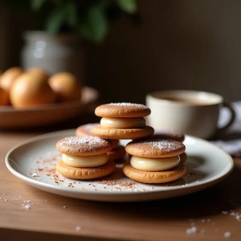 Alfajores de Maicena y Dulce de Leche con Cacao: Receta Argentina Keto con Endulzante