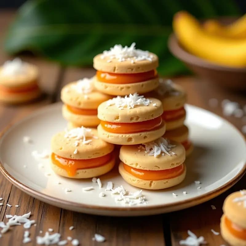 Alfajores de Maicena y Dulce de Lechosa: Postre Colombiano Sin Harina en Airfryer
