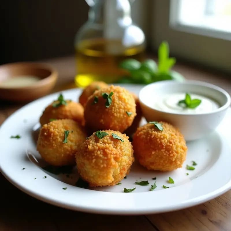 Arancini de Quinoa y Champiñones: Entrante Italiano Vegano y Sin Gluten en Airfryer