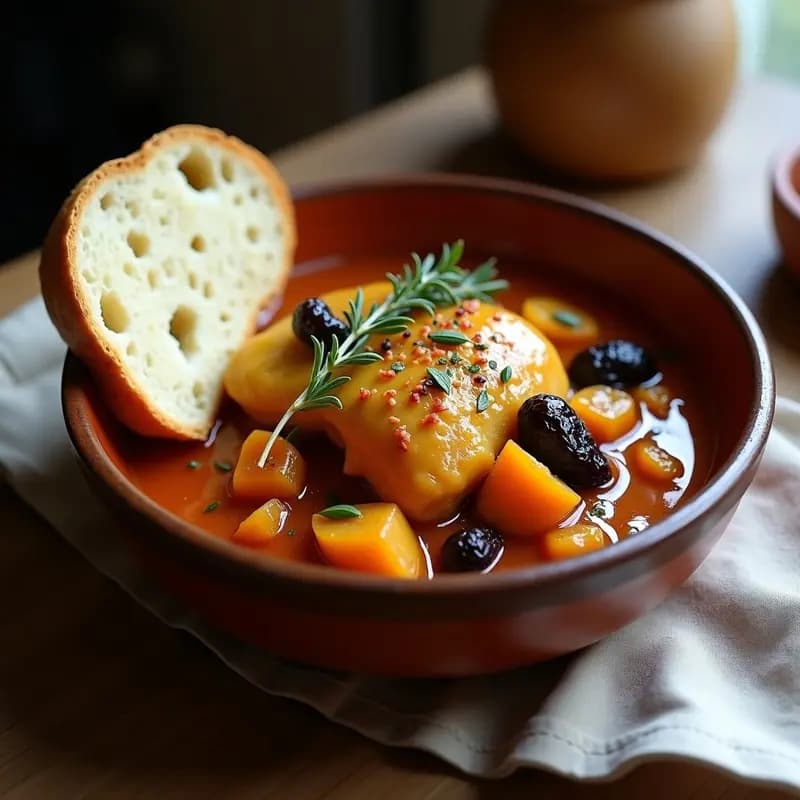 Areketa de Pollo y Ciruelas Pasas: Receta Vasca Dulce-Salada en Olla Exprés