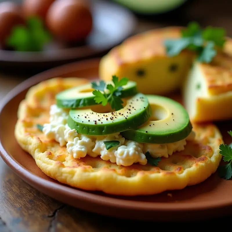 Arepa Venezuela de Queso y Aguacate: Desayuno Rápido y Sin Gluten