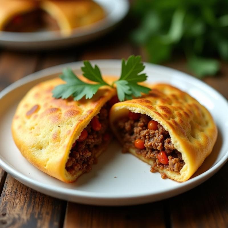 Arepa de Yuca Rellena de Carne Molida de Soja y Ají Dulce: Receta Vegana en Airfryer