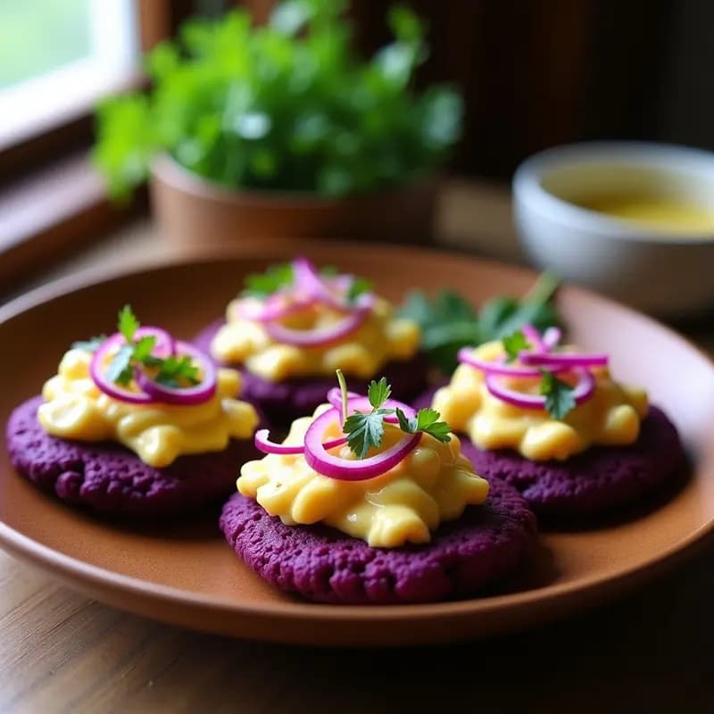 Arepas de Maíz Morado con Queso de Anacardos: Receta Venezolana Sin Lácteos y Colorida