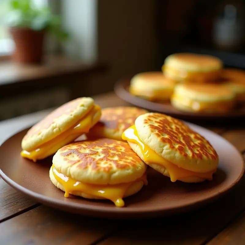 Arepas de Maíz Blanco con Relleno de Queso Guayanés: Receta Venezolana en Airfryer