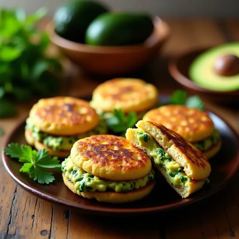 Arepas de Quinua y Espinacas: Receta Colombiana Sin Gluten con Relleno de Aguacate