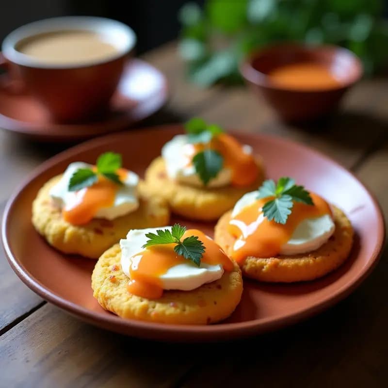 Arepas de Yuca y Queso de Cabra con Salsa de Guayaba: Desayuno Colombiano-Venezolano en 20 Minutos