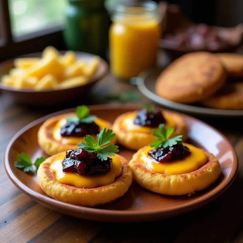 Arepas de Yuca y Queso Guayanés con Mermelada de Higo: Receta Venezolana Sin Gluten