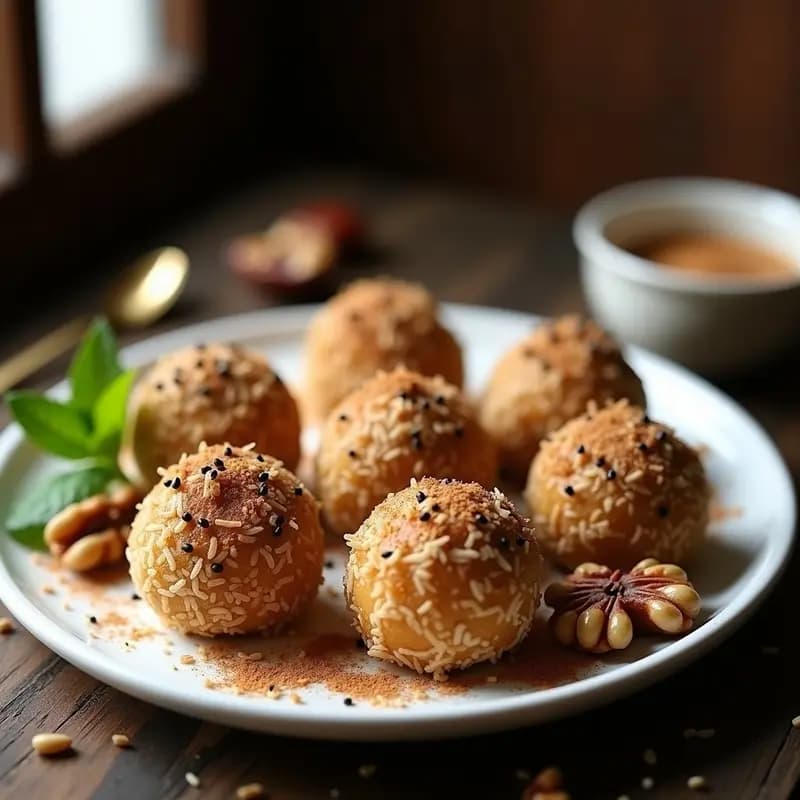 Argazz con Dátiles y Nueces: Postre Marocí Tradicional Sin Horno