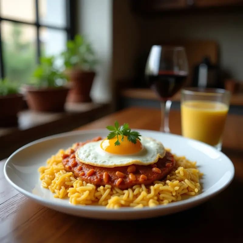 Arroz a la Cubana con Plátano Maduro y Huevo de Lino: Receta Vegana y Alta en Proteína