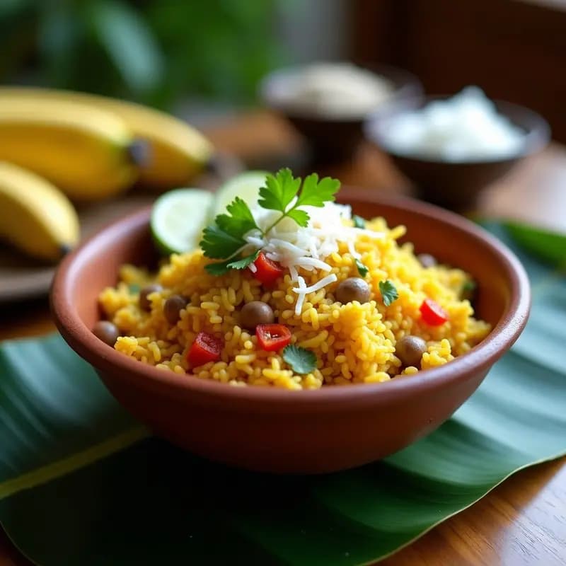 Arroz con Gandules y Cocos: Receta Puertorriqueña Vegana con Toque Tropical