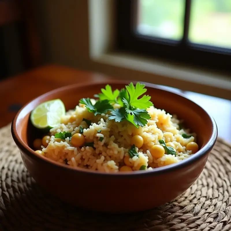 Arroz con Gandules y Cocotero: Receta Puertorriqueña Vegana y Alta en Fibra