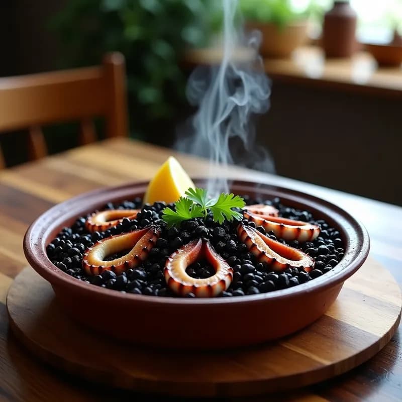 Arroz Negro con Pulpo: Receta Gallega Tradicional y Reconfortante