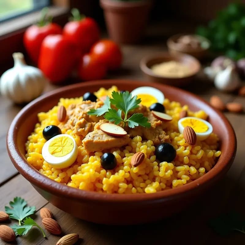 Arroz con Pollo Peruano con Aji Amarillo y Aceitunas: Receta Tradicional en Olla Lenta