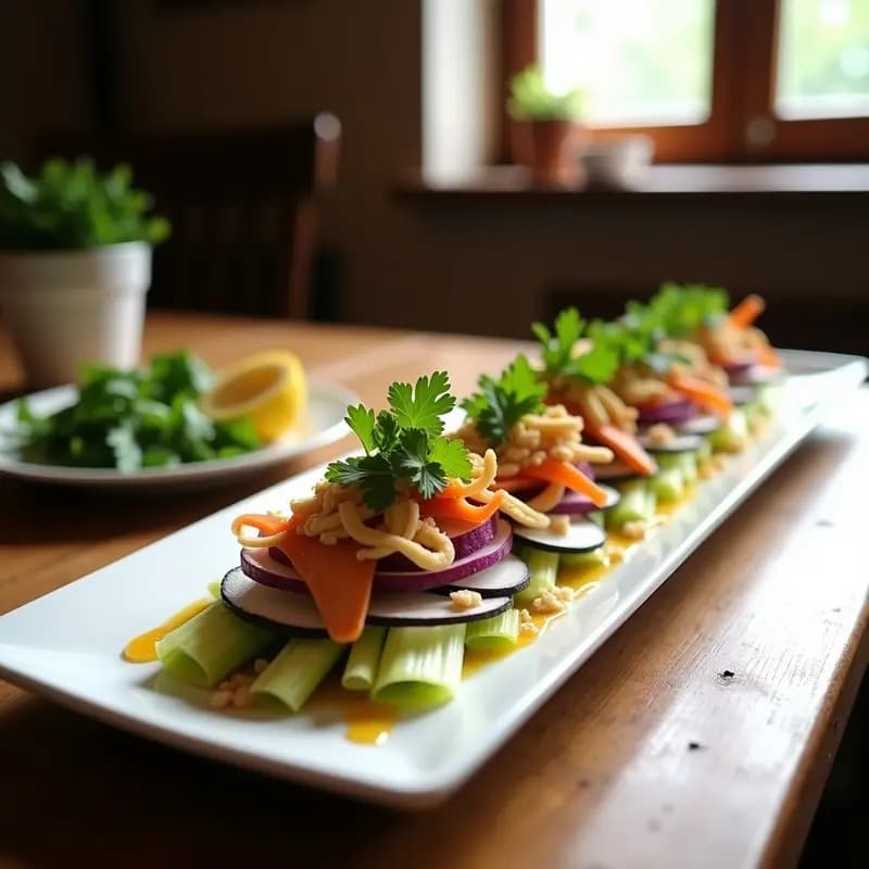 Banda de Ensalada con Pollo Ahumado y Vinagreta de Miel de Agave: Receta tuerca