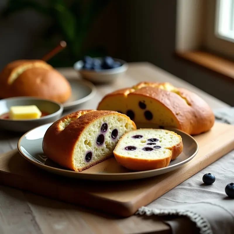 Bannock Escocés con Arándanos: Pan Rápido para Desayunar en 20 Minutos