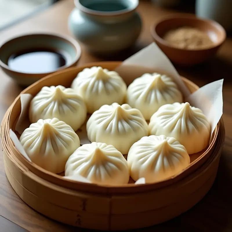 BAozi Chinas al Vapor con Carne de Cerdo y Repollo: Receta Tradicional para Desayunar