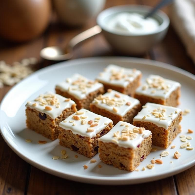 Barritas de Avena y Proteína de Guisante con Cobertura de Yogur Griego: Snack Alta en Proteína
