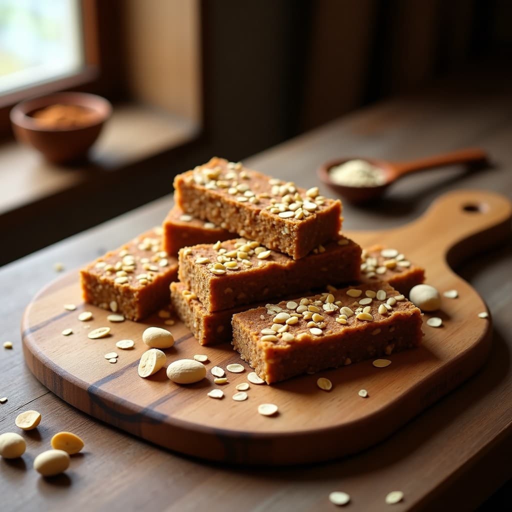 Barritas de Dátiles y Cacahuete con Especias Chai: Snack Energético Sin Horno