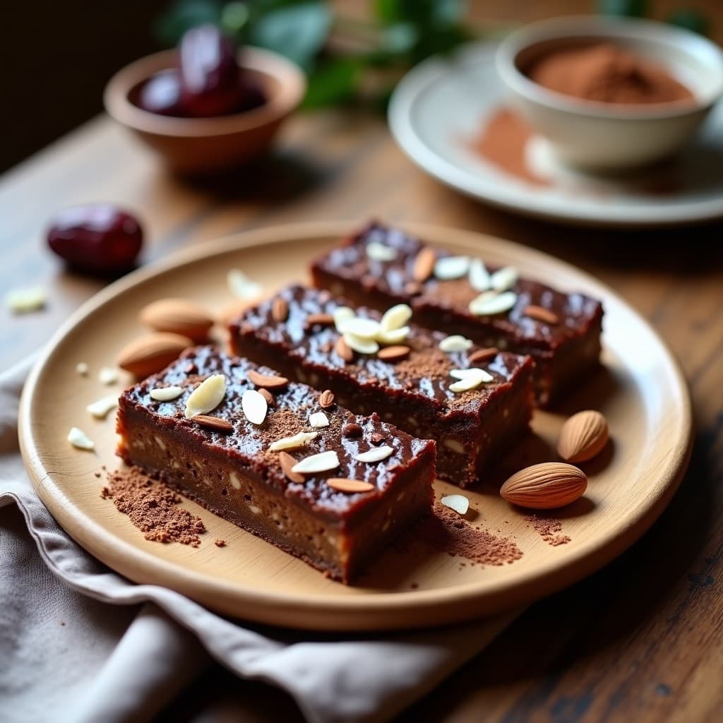 Barritas Energéticas de Dátiles, Almendras y Cacao Puro: Receta Sin Horno y Sin Azúcar