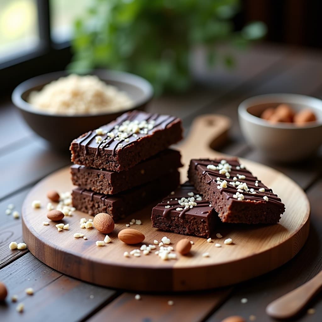 Barritas de Quinoa y Chocolate Negro: Desayuno o Snack Vegano Sin Horno