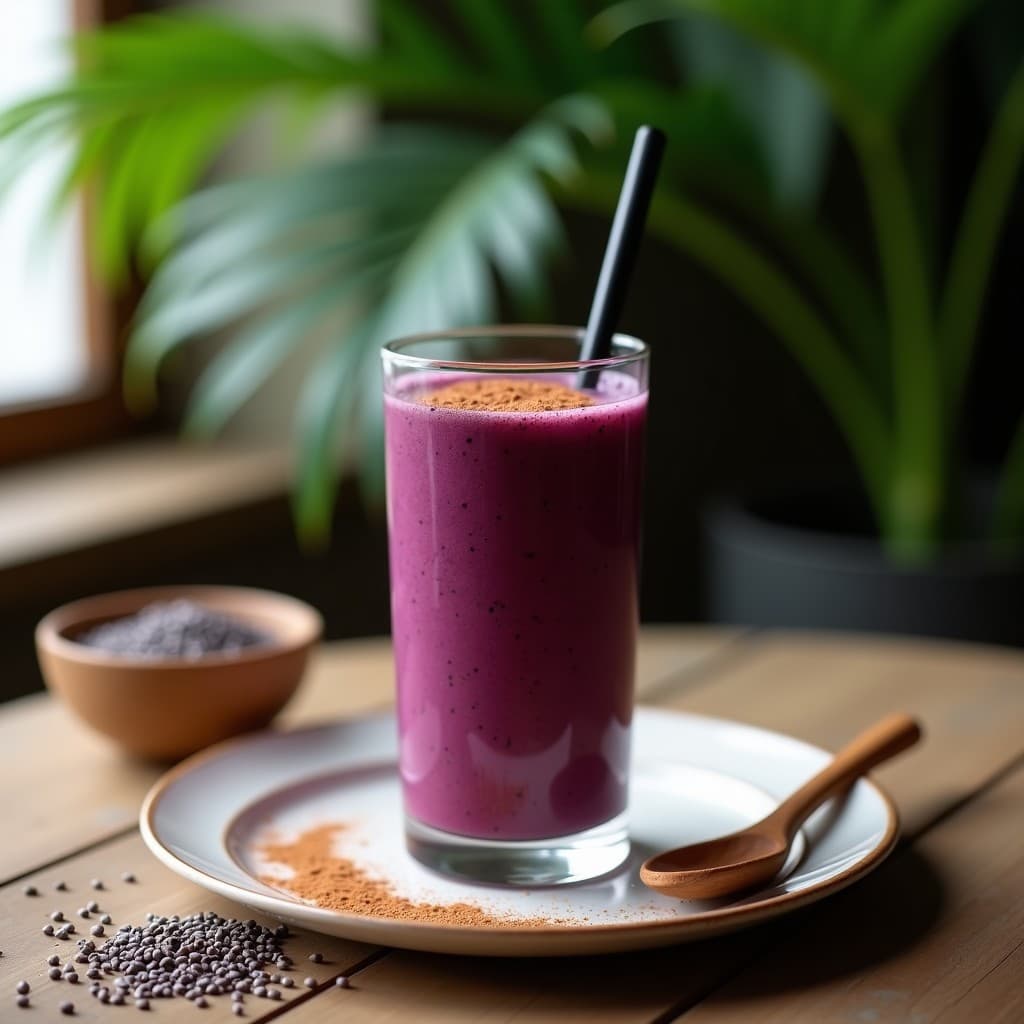 Batido de Açaí y Guaraná con Leche de Cáñamo: Bebida Brasileña Energizante Keto